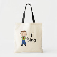I Sing - Male Tshirts and Gifts Tote Bag