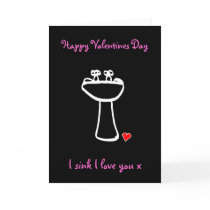 I Sink I Love You Valentines Card