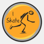 I Skate T-shirts and Gifts Round Stickers