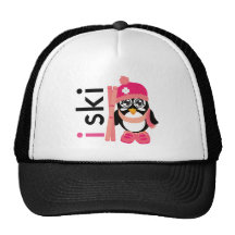I Ski Penguin Hat