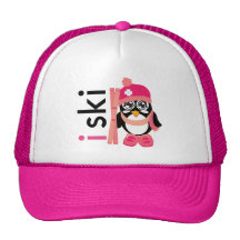 I Ski Penguin Hat