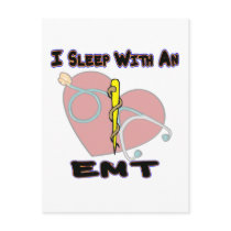 I sleep with a paramedic EMT card Post Card