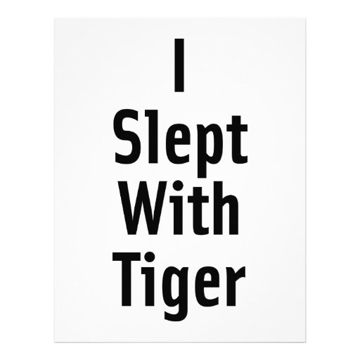 I Slept With Tiger Custom Letterhead