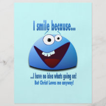I smile because...V2 Personalized Flyer