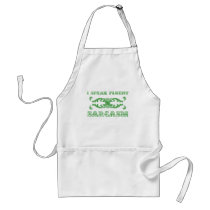 I speak fluent sarcasm funny apron