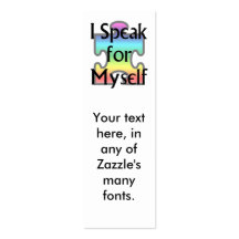 I Speak for Myself Business Card