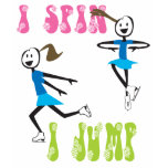 i spin i jump Ice Skating Tee t-shirts