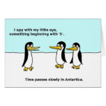 I Spy Penguins Holiday Greeting Card