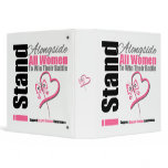 I Stand Alongside All Women Breast Cancer Binder