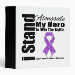 I Stand Alongside My Hero Domestic Violence Vinyl Binder