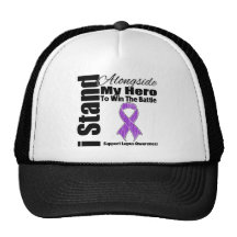 I Stand Alongside My Hero Lupus Trucker Hat