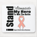 I Stand Alongside My Hero Uterine Cancer mousepads