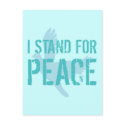 I Stand for Peace postcards