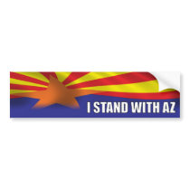 I stand with Arizona Bumper Stickers