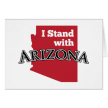 I Stand With Arizona Greeting Cards