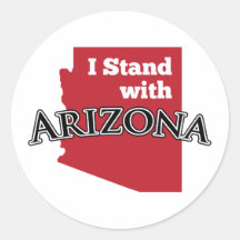 I Stand With Arizona Sticker