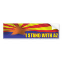 I stand with Arizona - Support Arizona bumper stickers