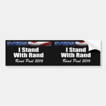 I Stand with Rand Paul Bumper Sticker