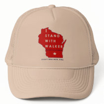 I Stand With Scott Walker Trucker Hats