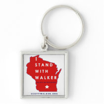 I Stand With Scott Walker Key Chains