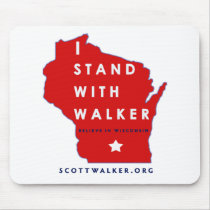 I Stand With Scott Walker Mouse Pad
