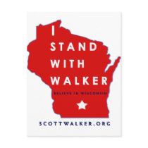 I Stand With Scott Walker Post Cards