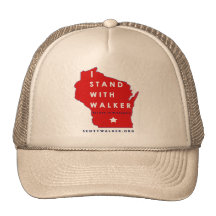 I Stand With Scott Walker Trucker Hats