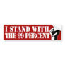 I Stand With the 99% Bumper Sticker