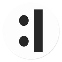 :I ROUND STICKER
