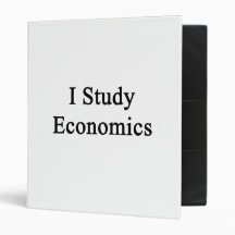 I Study Economics Vinyl Binder