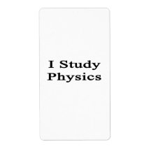 I Study Physics Custom Shipping Labels