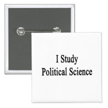 I Study Political Science Pin