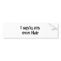 I style my own Hair. Black and White.