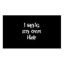 I style my own Hair. Black and White.