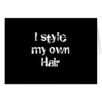 I style my own Hair. Black and White.