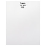 I style my own Hair. Black and White. letterhead