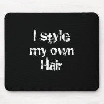I style my own Hair. Black and White.