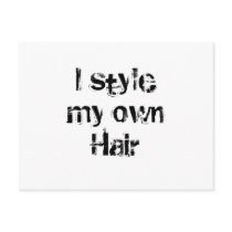I style my own Hair. Black and White.