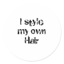 I style my own Hair. Black and White.