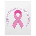 I Support Breast Cancer Awareness letterhead