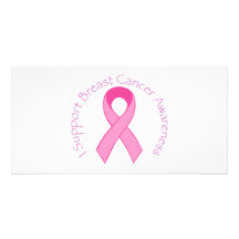 I Support Breast Cancer Awareness Photo Card