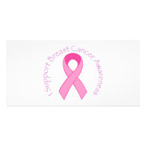 I Support Breast Cancer Awareness Photo Card