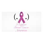 i support breast cancer awareness photo card