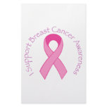 I Support Breast Cancer Awareness Custom Stationery