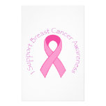 I Support Breast Cancer Awareness Custom Stationery