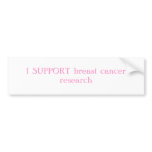 I SUPPORT breast cancer research