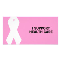 I SUPPORT HEALTH CARE CUSTOM PHOTO CARD