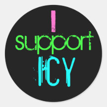 I support ICY stickers