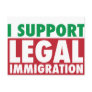 I Support Legal Immigration Post Card