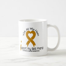 I Support My Best Friend Appendix Cancer Coffee Mug